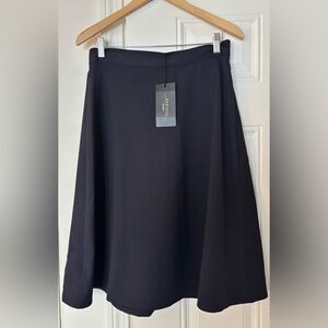 MaxMara Weekend Classic Navy A-Line Skirt